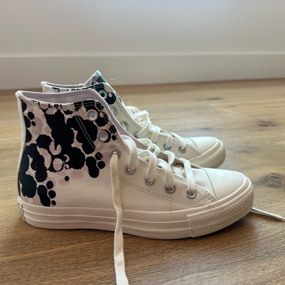 Converse Artistic Black and White High-Top Sneakers